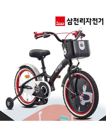 [보리보리] 삼천리 KBO KT 위즈 18인치 어린이용 네발 자전거 보조바퀴 2026년형 번호키 증정