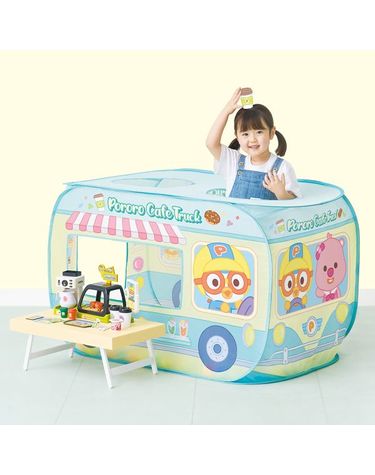 [보리보리] 뽀로로 카페 트럭 텐트  카페놀이 어린이 볼텐트 역할놀이
