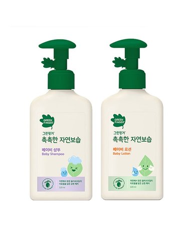 [보리보리] 촉촉한자연보습 베이비샴푸+로션 320ml