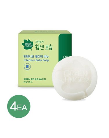 그린핑거 [보리보리] 힘센보습 베이비 비누 80gX4개