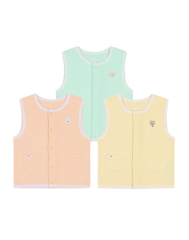 [보리보리]  겨울 돌리조끼L/CORAL,MINT,YELLOW_01S757903