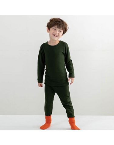 [보리보리] 모달발열진카키 9부 실내복