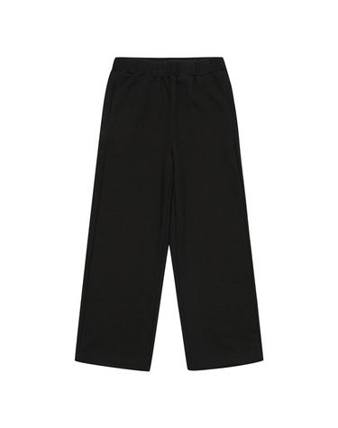 에꼴리에 [보리보리] 여아 밴딩 빅레터링 스트링 와이드 팬츠 23QT758_BK