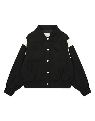 [보리보리] 여아 배색 카라 바시티 점퍼 24OT181_BK