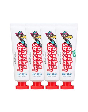 [보리보리] 어린이 불소 1000 치약 50g 4개-딸기향