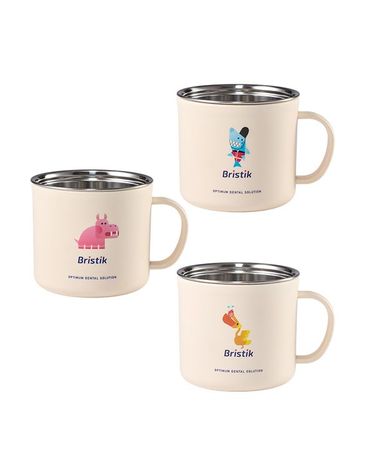 [보리보리] 스테인리스 양치컵 250ml 2개