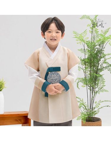 [보리보리] 남베이지용보 아동한복 남아한복 AM230