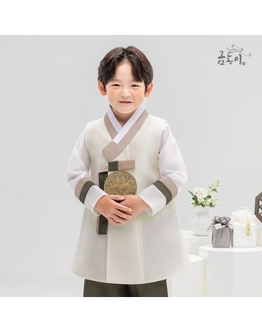 [보리보리] 남연아이보리용보 아동한복 남아한복 AM246
