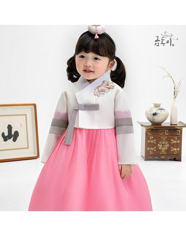 [보리보리] 여입체꽃패치 아동한복 여아한복 AW143