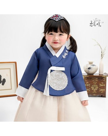 [보리보리] 여진청용보 아동한복 여아한복 AW199