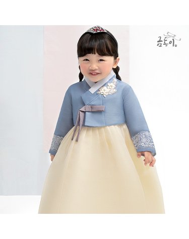 [보리보리] 여소매레이스 아동한복 여아한복 AW153