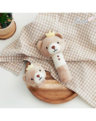 [보리보리] 피에스타 삑삑이 손목 딸랑이 곰 세트