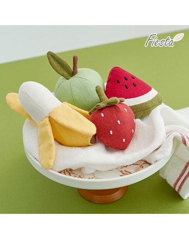 [보리보리] 피에스타 딸랑이삑삑이 과일 4종세트