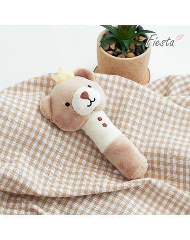 [보리보리] 피에스타 영유아 삑삑이 딸랑이 곰