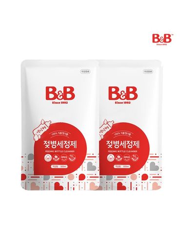 [보리보리]  젖병세정제액상 500ml 리필 x 2개