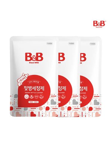 [보리보리]  젖병세정제액상 500ml 리필 x 3개