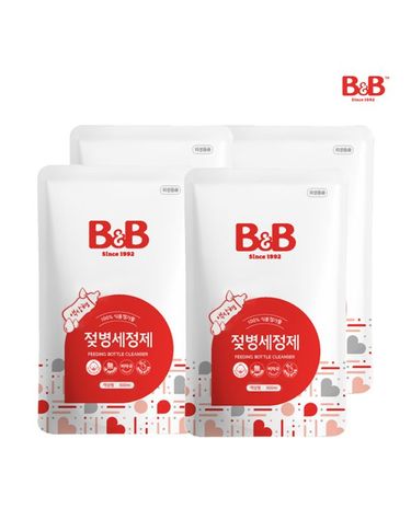 [보리보리]  젖병세정제액상 500ml 리필 x 4개