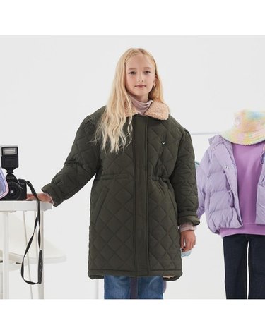 [보리보리] 키즈_퍼카라 인조퍼 안감 퀼팅 롱점퍼 PRW11JP22M_KK