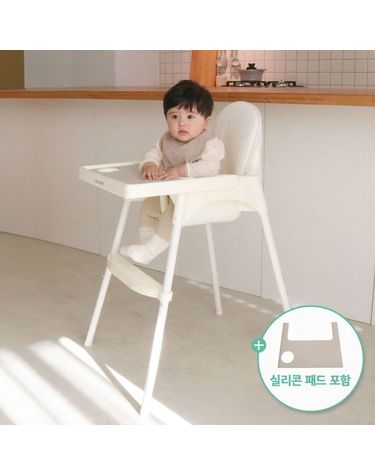 [보리보리]  올인원 아기의자 식탁 하이체어 이유식 식당 의자 부스터