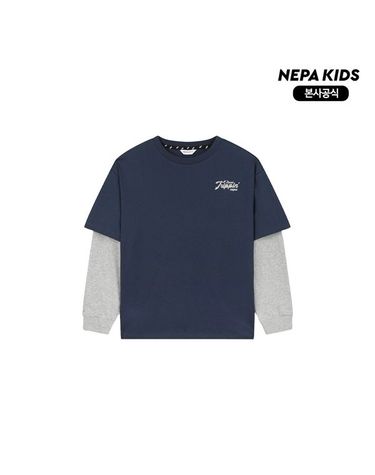[보리보리] 네파키즈/본사 KME5303 모노 레트로 레이어드 티셔츠