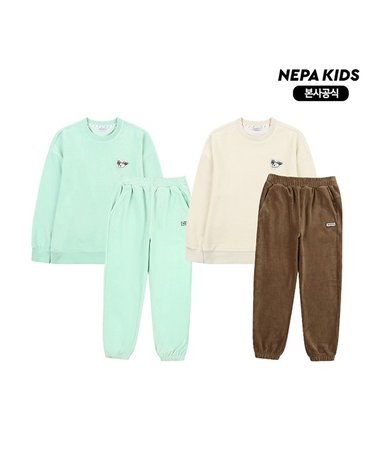 [보리보리] 네파키즈/본사 KJF5901 다우니 상하세트