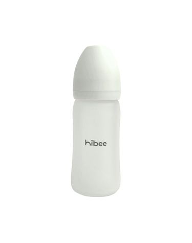 [보리보리]  실리콘 코팅 유리 젖병 노꼭지 240ml, 1개, 화이트