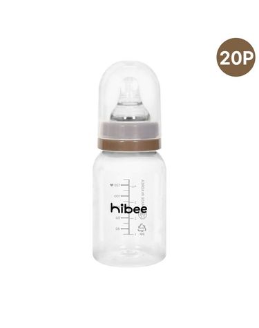 [보리보리]  PP 에잇벤트 신생아 조리원 젖병 젖꼭지포함 130ml, 20개, 투명