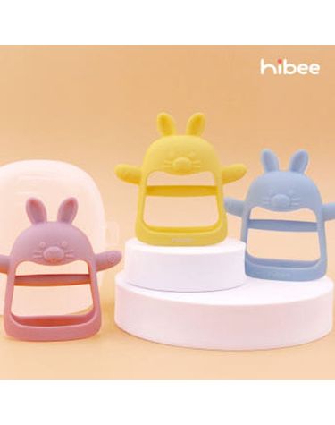 [보리보리]  실리콘 토끼냠 손목 치발기 케이스 포함