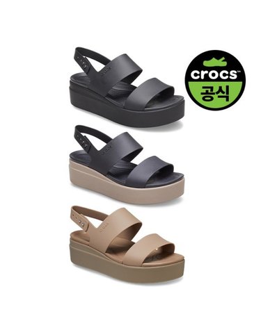 [보리보리] 크록스공식 여성 BROOKLYN LOW WEDGE 3종 택125SWSD206453