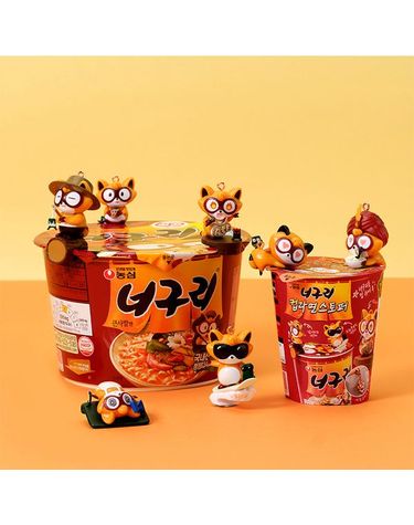 [보리보리] 너구리 컵라면 스토퍼 9종랜덤