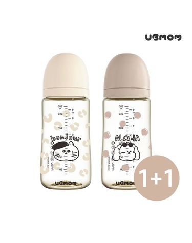 [보리보리]  몽자/몽이 디자인 젖병 200ml 1+1S젖꼭지포함