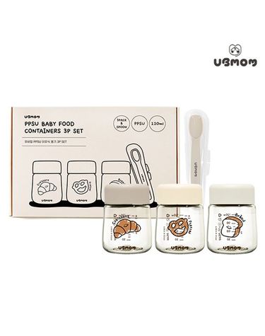 [보리보리]  PPSU 이유식 용기 120ml 3P 세트