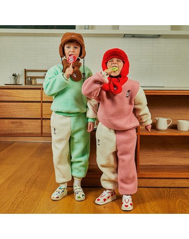 [보리보리]  배니 유아 초등 여아 남아 아동 플리스 상하복