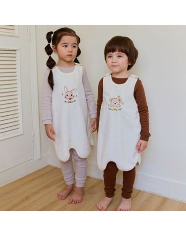 [보리보리] 토끼곰 벨로아 수면조끼