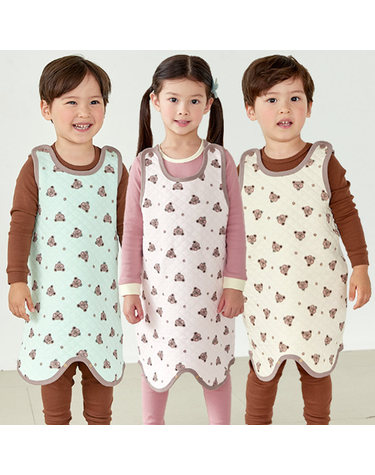 [보리보리] 리본곰 수면조끼3color