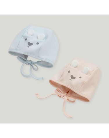 [보리보리] 아기곰 양면 보넷2color