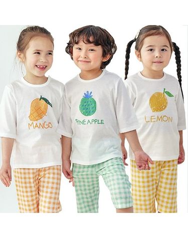 [보리보리] 과일 칠부실내복3color
