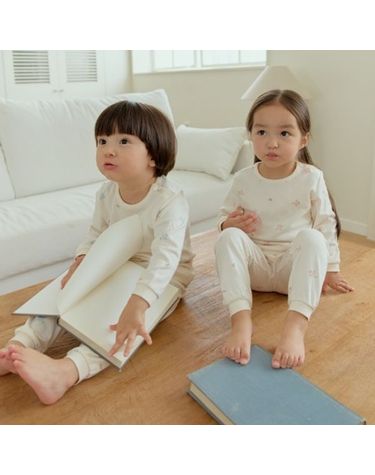 [보리보리] 해피버드 60수 양면실내복2color