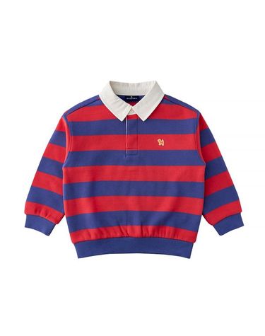 [보리보리] STRIPE 카라 스웨트셔츠 기모 맨투맨 25C75-330-09