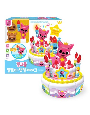 [보리보리/주영]핑크퐁 멜로디 생일케이크