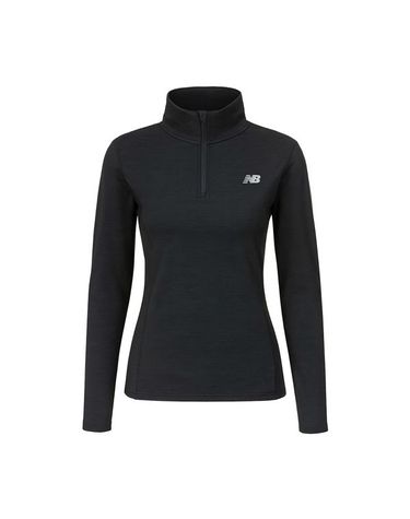 [보리보리] 뉴발란스 에센셜 스페이스 아노락 러닝 긴팔티 블랙 WT41150-BK