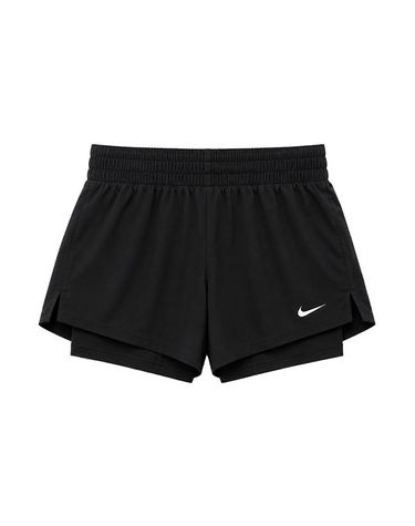[보리보리] 나이키 원 미드라이즈 드라이핏 기능성 3인치 투인원 여성 트레이닝 런닝 러닝 반바지 팬츠 블랙 DX6012-013