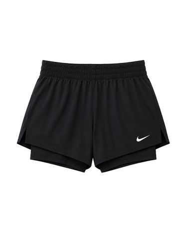 [보리보리] 나이키 원 하이라이즈 드라이핏 기능성 3인치 투인원 여성 트레이닝 러닝 런닝 반바지 팬츠 블랙 DX6016-011