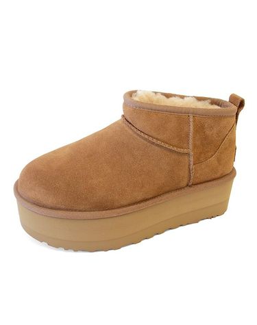 [보리보리]  UGG 클래식 울트라 미니 플랫폼 겨울 방한 부츠 체스트넛 1135092-CHE