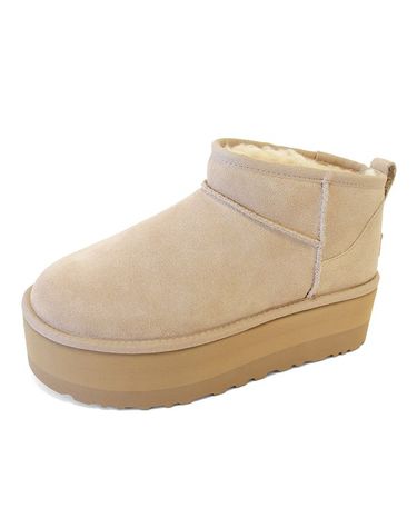 [보리보리]  UGG 클래식 울트라 미니 플랫폼 겨울 방한 부츠 샌드 1135092-SAN