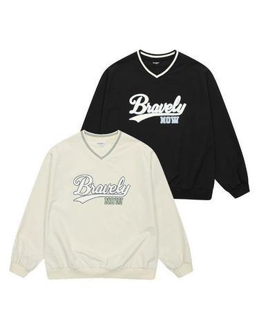 [보리보리]  세이브존03 브이넥 나일론 맨투맨티 25A1454-CR/BK