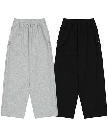 [보리보리]  세이브존03 2선 사이드비죠 와이드바지 26C5252-BK/GY