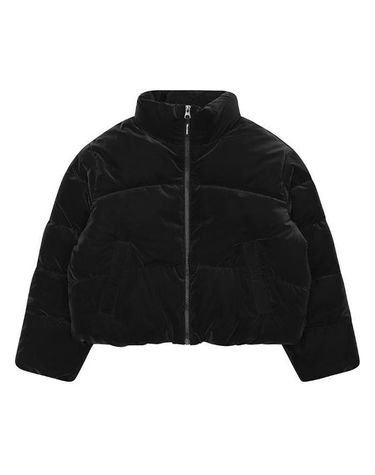 에꼴리에 [보리보리] TC01 벨벳 글로시 웰론 점퍼 25D0155