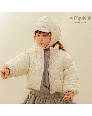 [보리보리] 플라퀼팅패딩점퍼모자SET