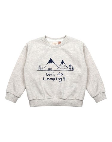 [보리보리/비치스앤크림]캠핑 맨투맨-멜란지camping MTM, Melange